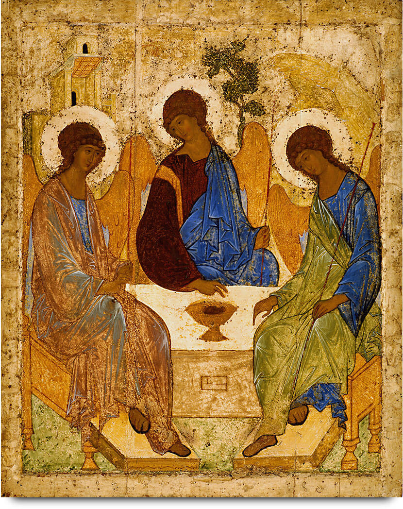 Троица. Андрей Рублев. XV век