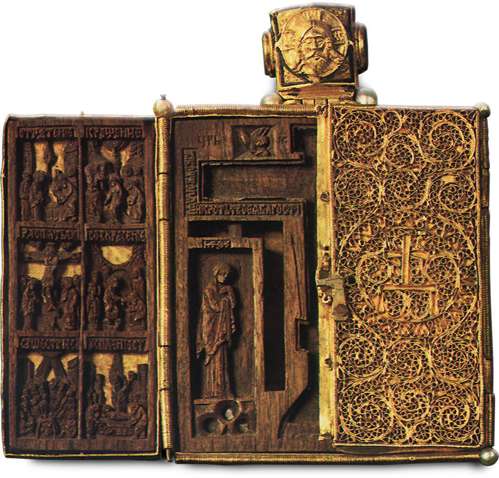 Икона-складень работы Амвросия. 1456 г.